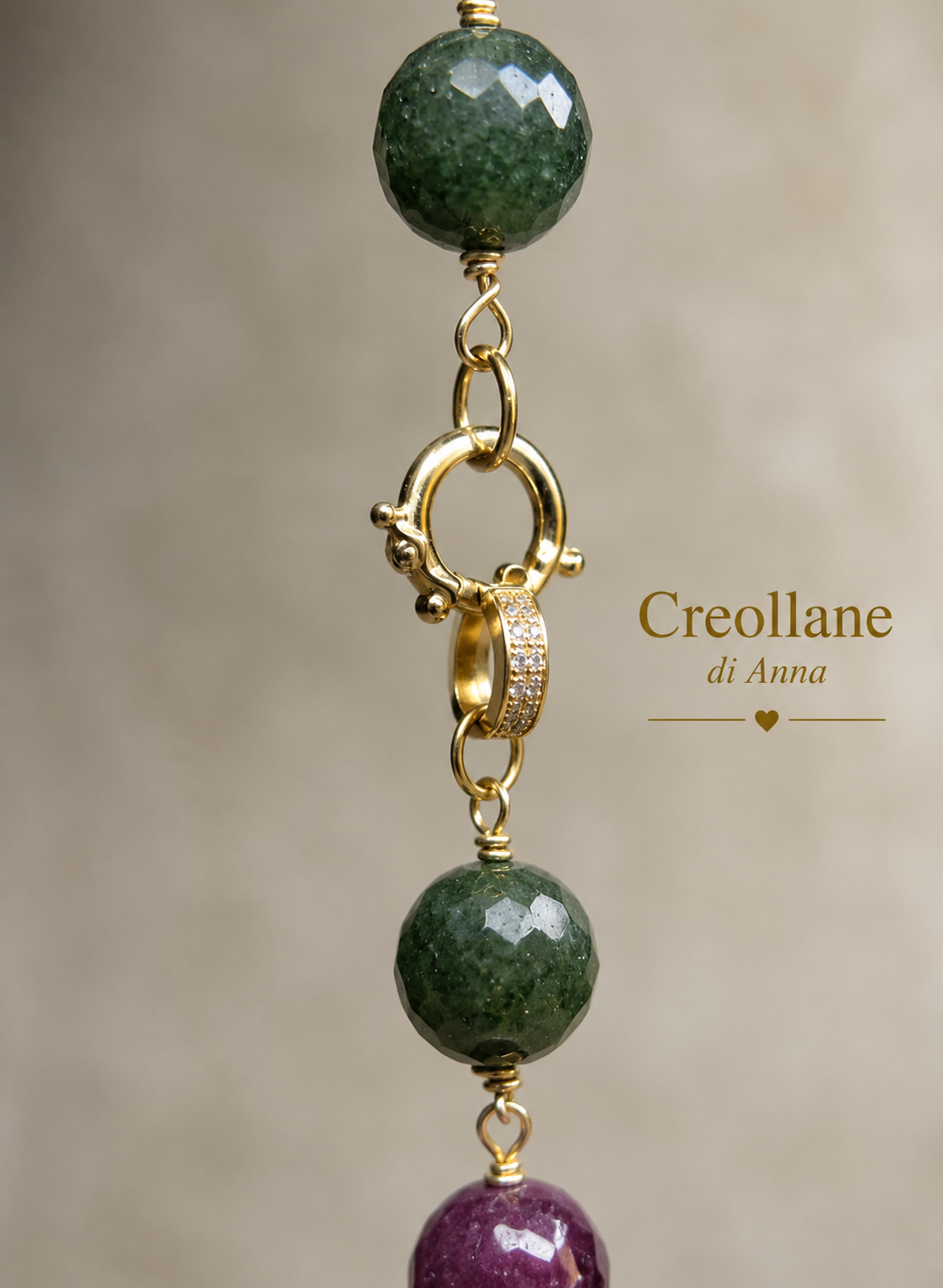 Set Gioielli Artigianale Handmade | Agata a Catena Rosario | Collana, Orecchini e Bracciale | Made in Italy
