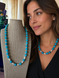 Collana Artigianale Handmade | Amazzonite, Ematite Silver e Perle Naturali di Fiume | Made in Italy