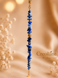Bracciale Donna Artigianale | Lapislazzuli Chips Irregolari, Ematite e Cristalli | Made in Italy