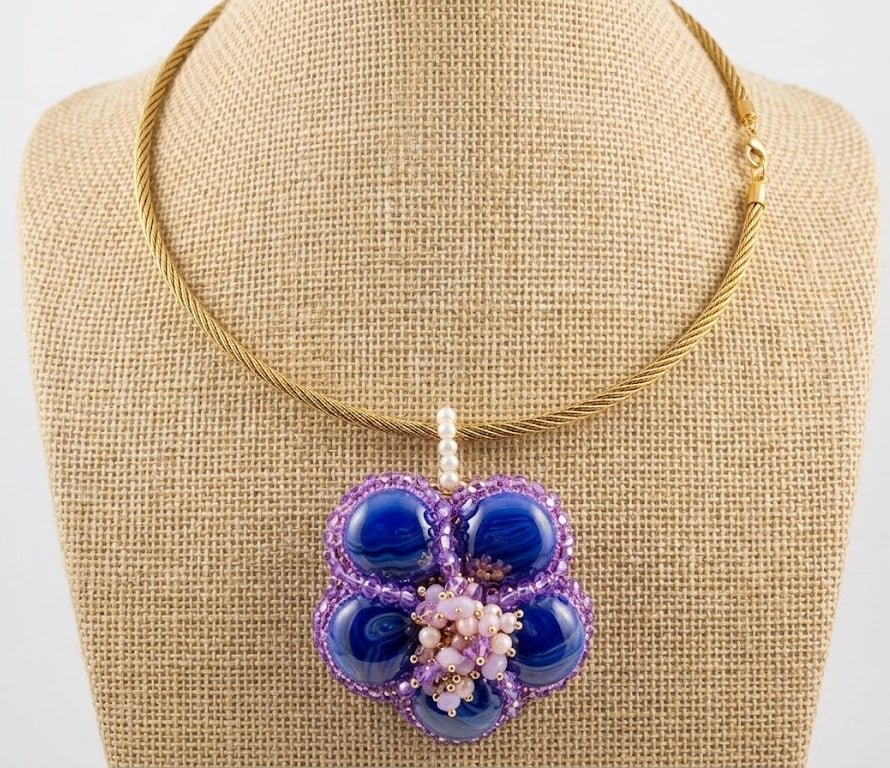 Collane Choker Artigianale Handmade | Metallo con Cristalli e Ceramica, Collarino e Collanina in Perle | Made in Italy - Handmade Made in Italy