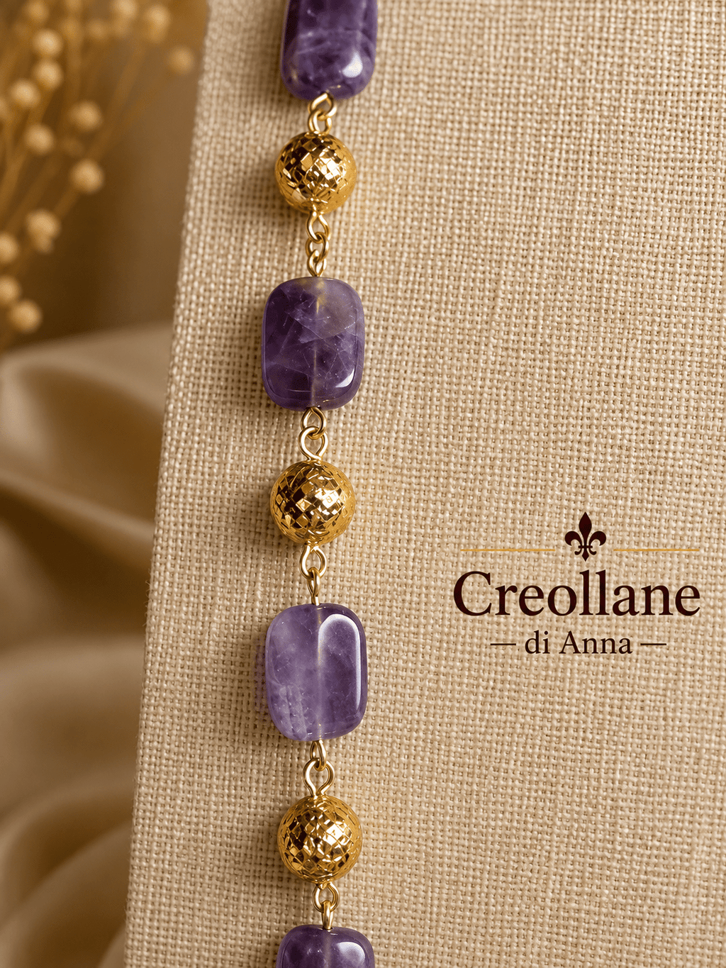Collane Collana Artigianale Handmade | Ametista e Perle Scaramazza | Made in Italy - Handmade Made in Italy