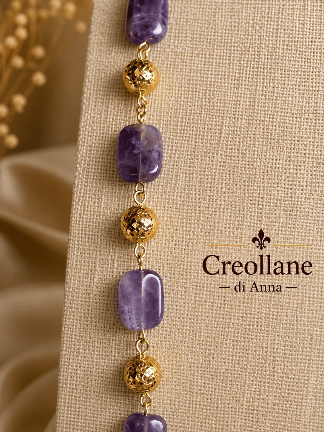 Collane Collana Artigianale Handmade | Ametista e Perle Scaramazza | Made in Italy - Handmade Made in Italy