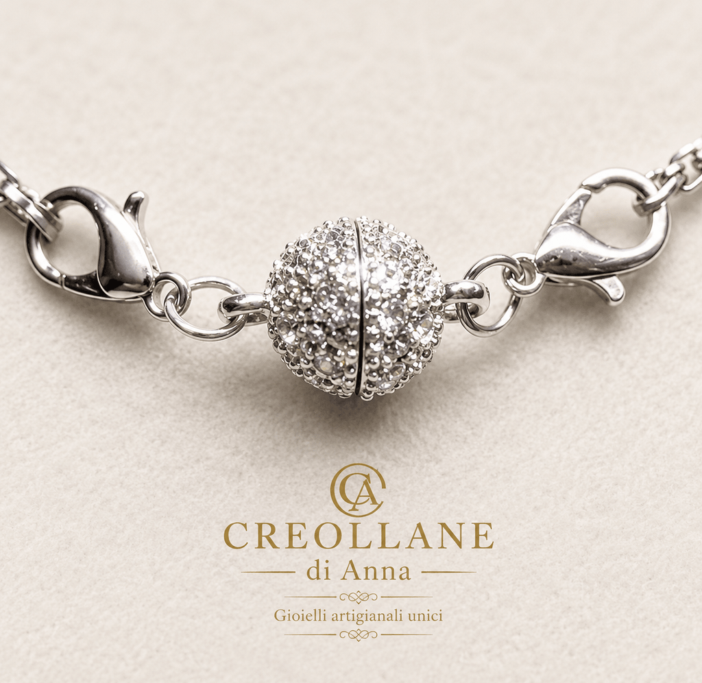 Collane Collana Artigianale Handmade | Onice ed Ematite con Ciondolo in Argento | Made in Italy - Handmade Made in Italy