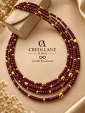 Collane Collana Multifilo Almandino ed Ematite | Made in Italy - Handmade Made in Italy